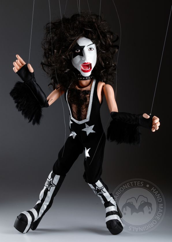 Paul Stanley - Portrait Marionette 24 inches tall, movable mouth