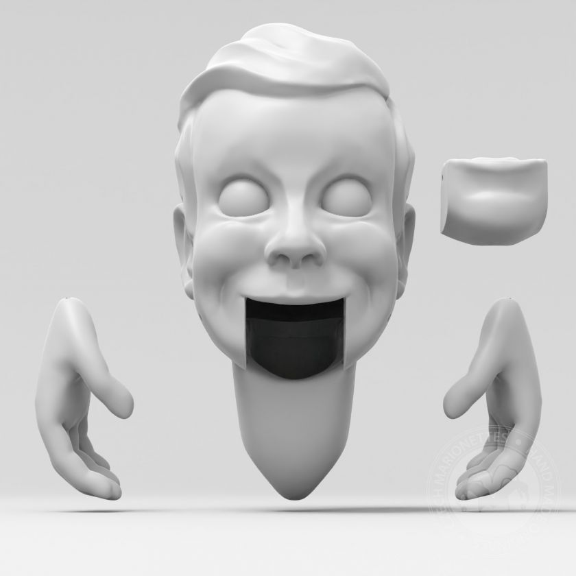 Slappy, 3D Model hlavy pro 3D tisk