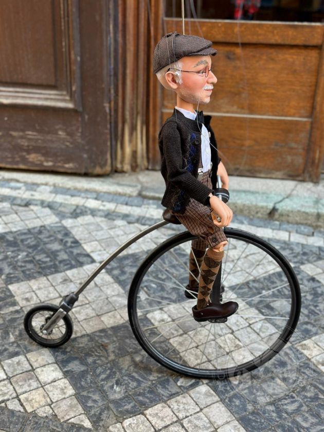 Cyklista - Velopedista - Loutka vyrobená na zakázku
