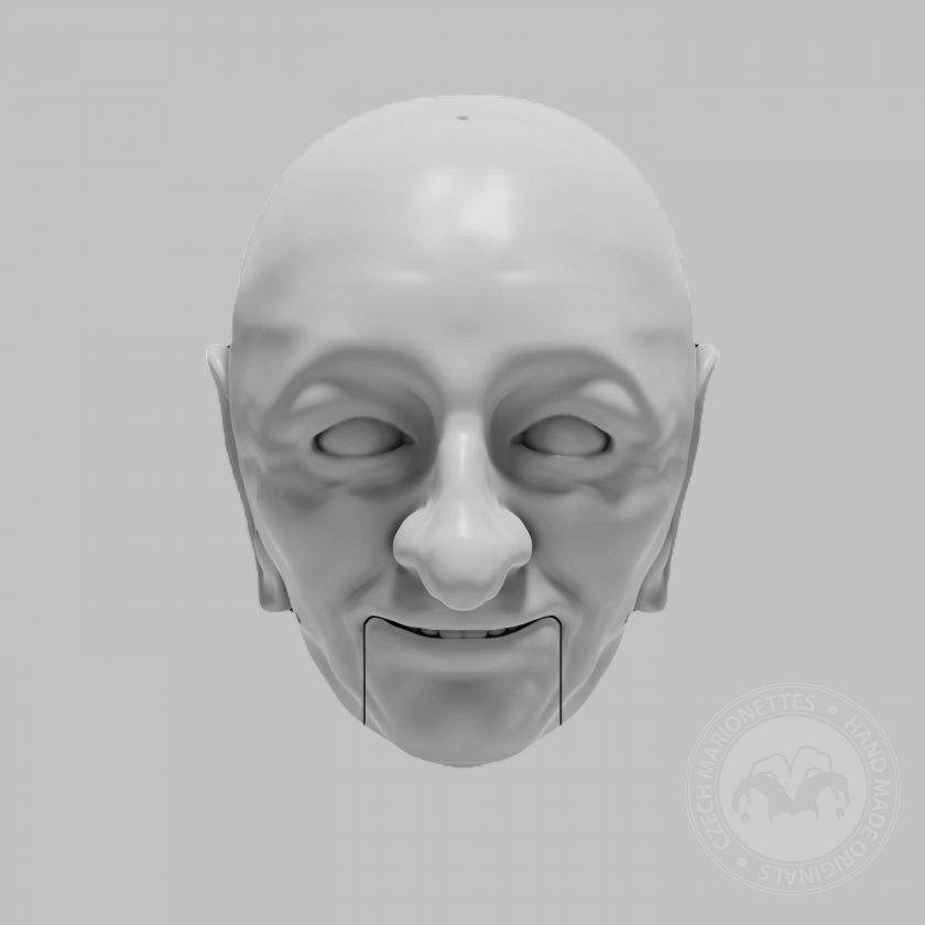 3D model muže s velkým nosem