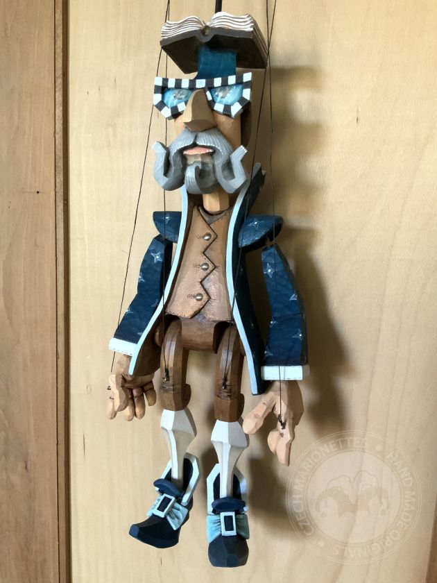 The Alchymist - Wooden Hand-carved marionette