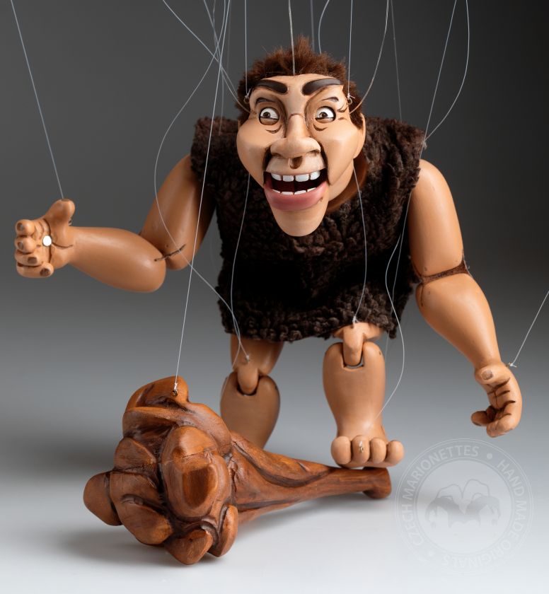 Caveman - Marionnette originale sculptée à la main