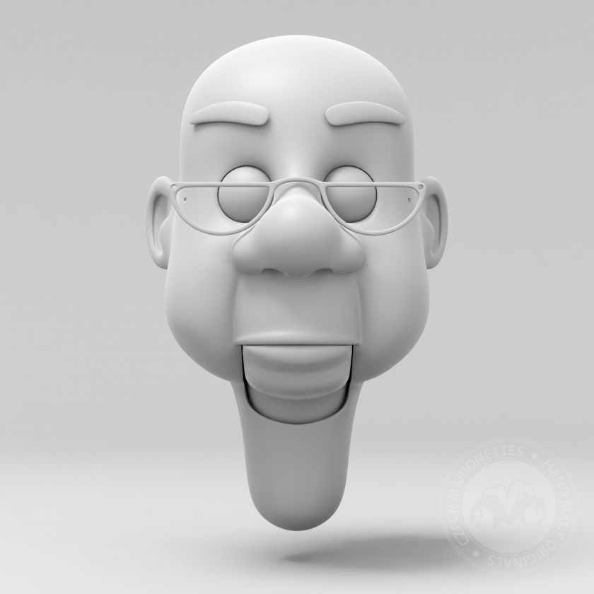 Mr. Bluster, 3D Model head for 3D print