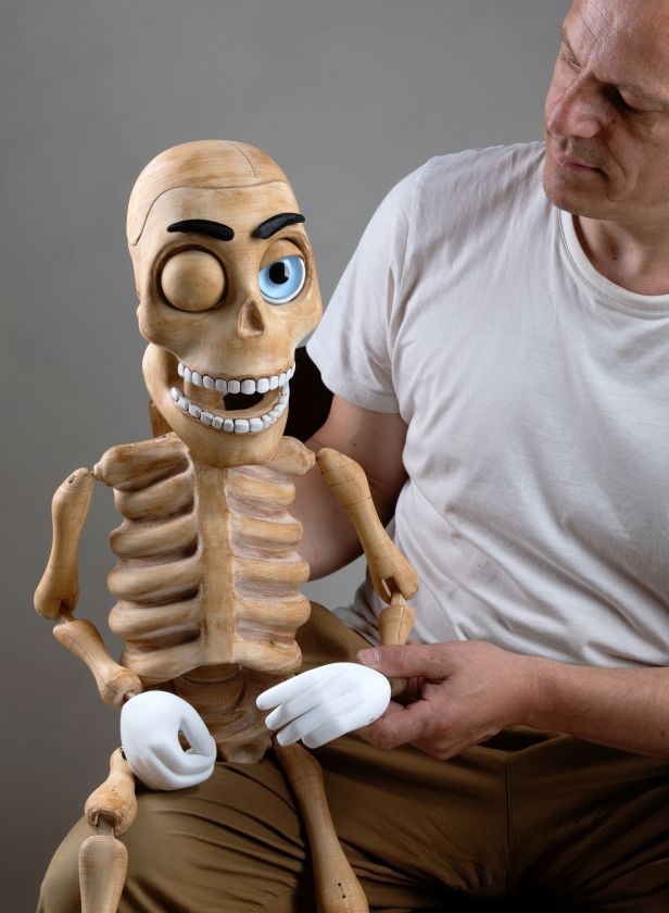 Donnie The ultimate ventriloguist puppet skeleton