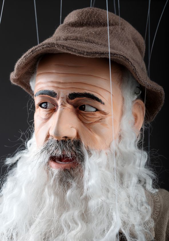 Claude Monet - Marionnette sur mesure avec une bouche et des yeux mobiles