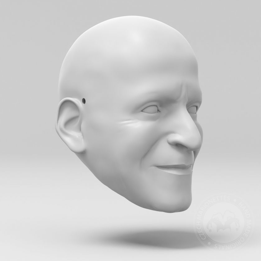 3D model hlavy muže