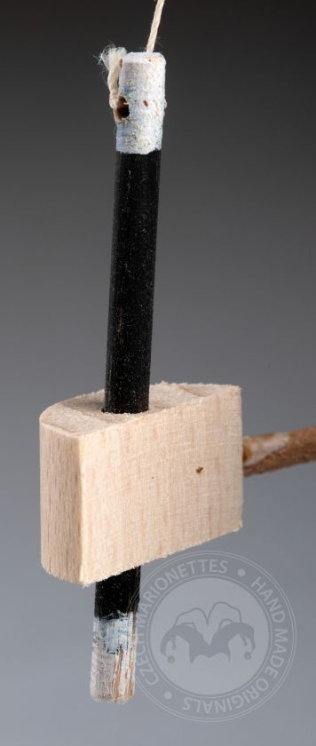 Zauberer – handgeschnitzte Stehpuppe aus Holz