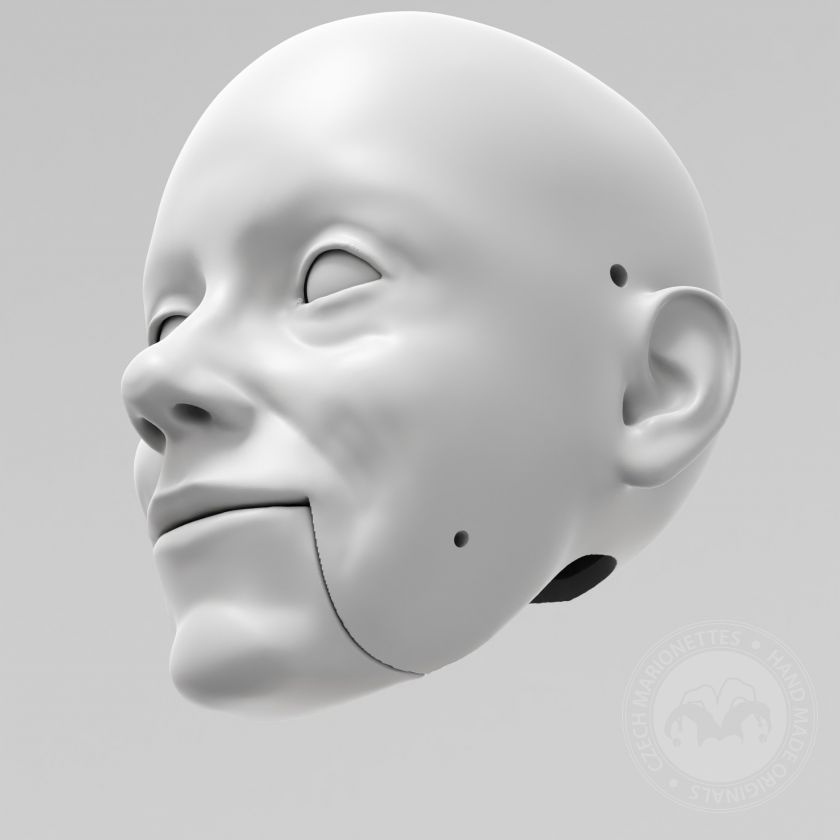 3D Model hlavy Joan Mitchell