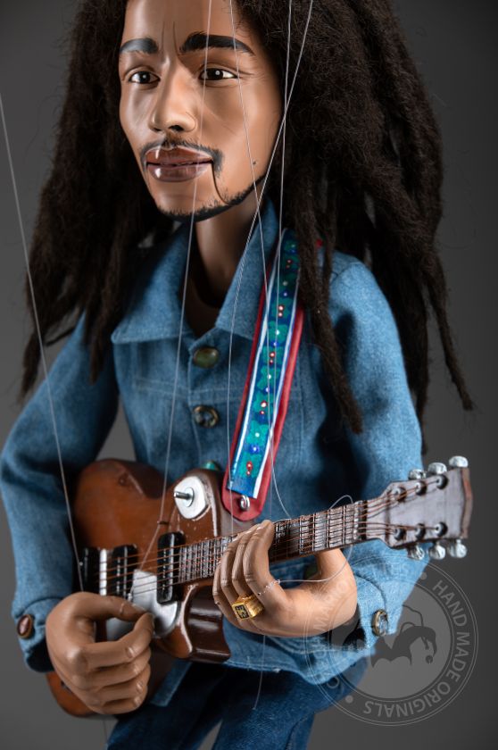 Bob Marley - Custom-made marionette 24 inches tall, movable mouth