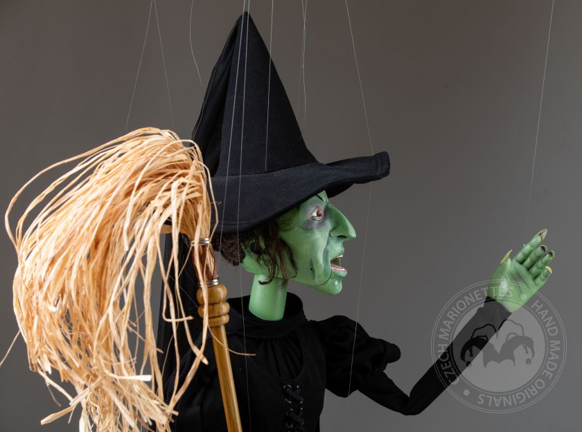Grüne böse Hexe – Marionette aus dem Film Der Zauberer von Oz
