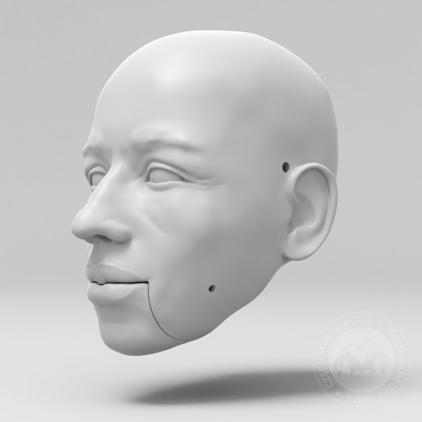 3D Model of Bob Marley Head for 3D Printing