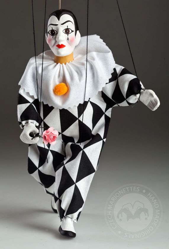 Lovely Pierrot string puppet