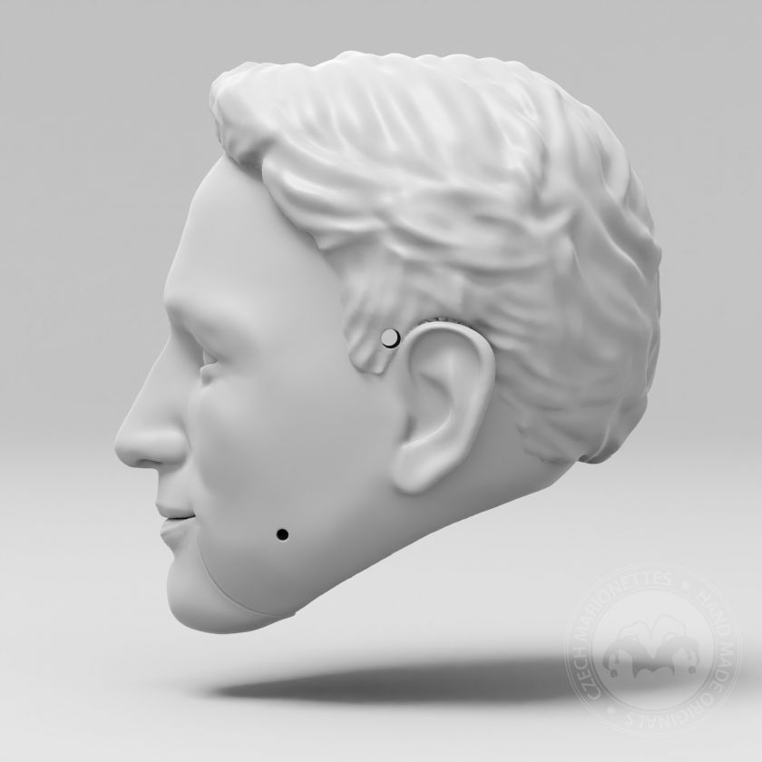 3D model of a young man's head