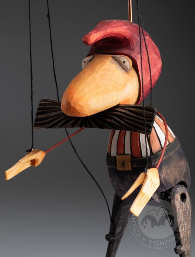 Nain - Marionnette marionnette en bois sculptée à la main