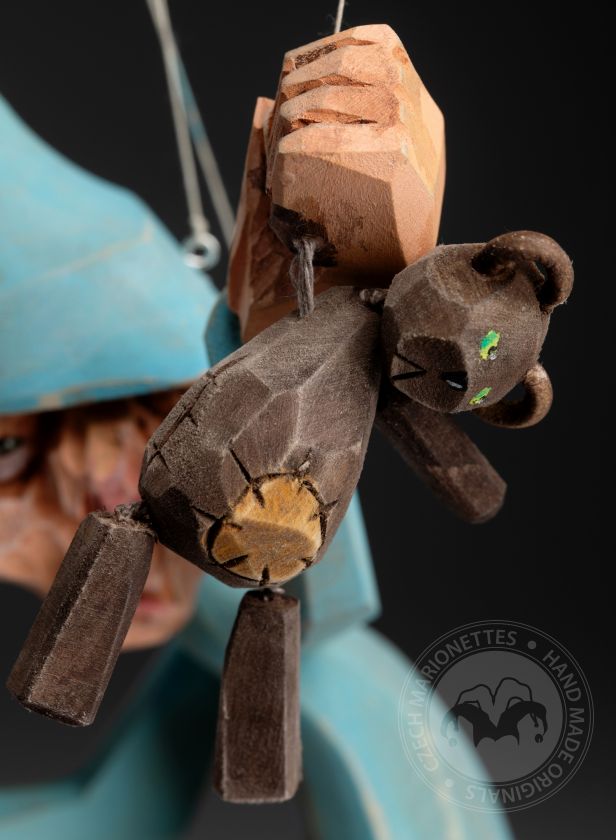 Sleepy - Wooden Hand-carved Czech Marionette