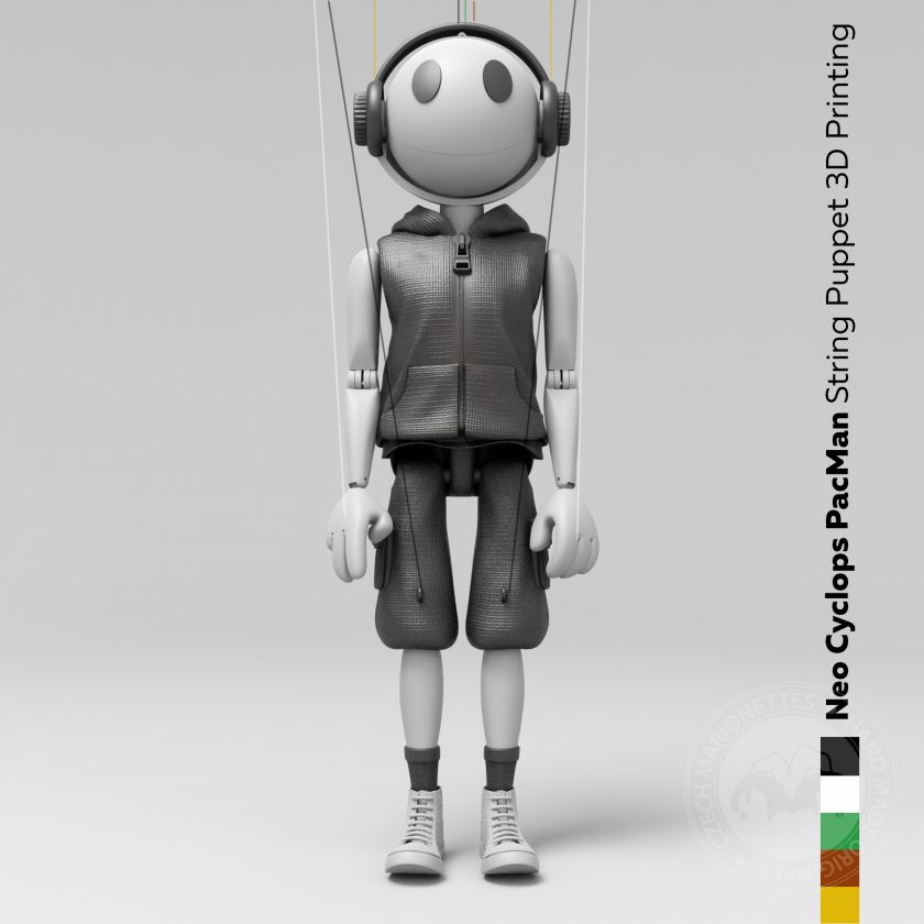 Pacman, modello 3D per la stampa 3D