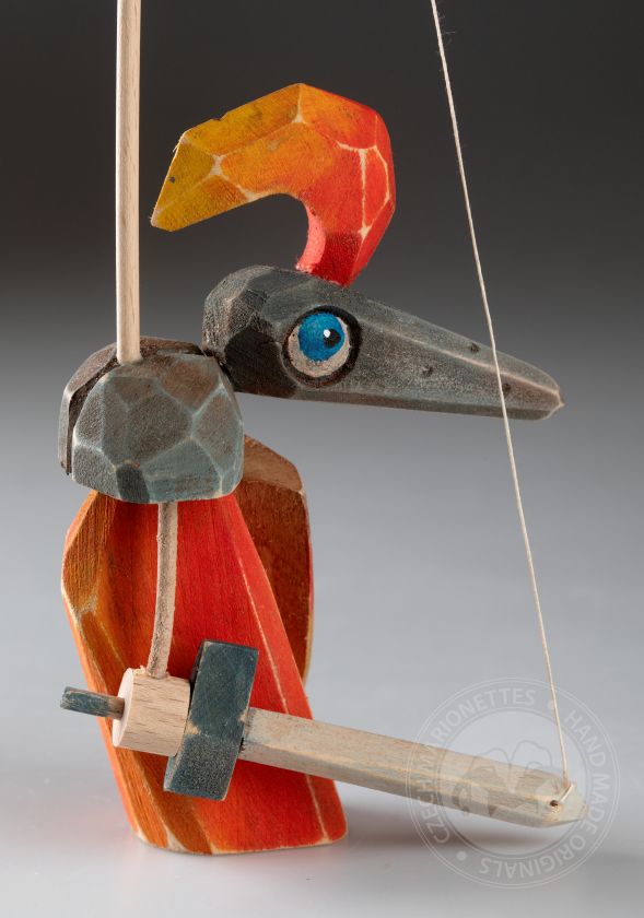 Cavaliere - Marionetta in legno scolpita a mano