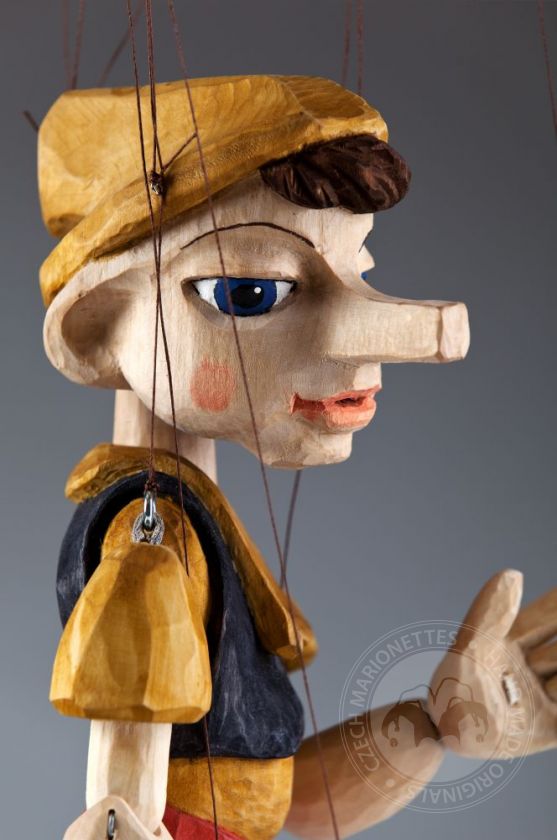 Pinocchio Hand Carved Marionette Puppet L Size