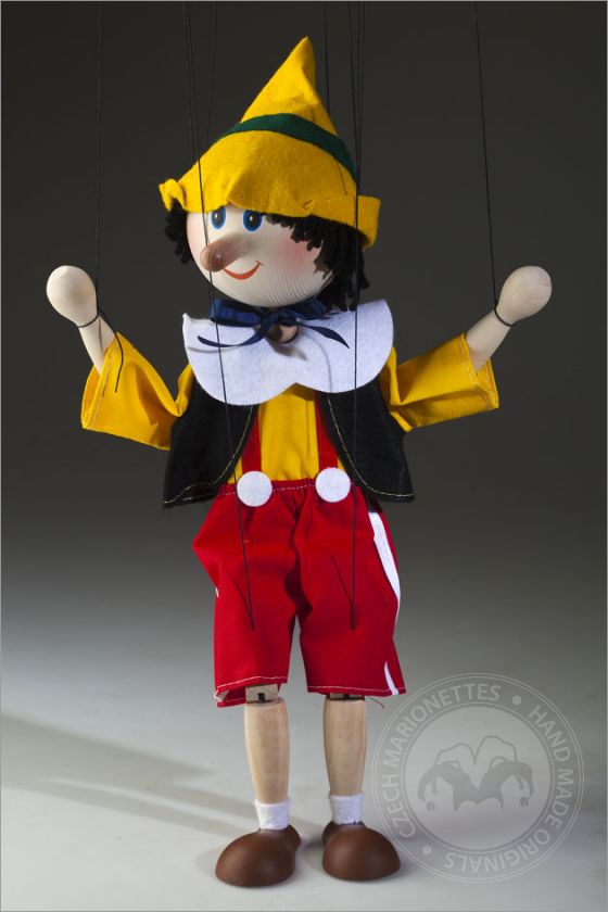 Tissu Pinocchio en bois - marionnettes dansantes
