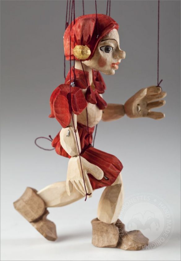 Marionnette de bouffon sculptée à la main (taille S)