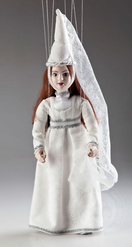 White Lady Czech Marionette Puppet