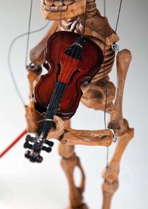 original marionette,18 inches tall,handmade from CZECH REPUBLIC OLD VIOLINIST 