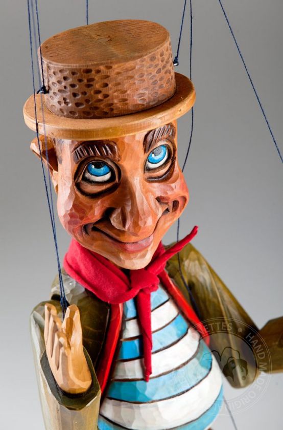 Smilling Gentleman Czech Marionette