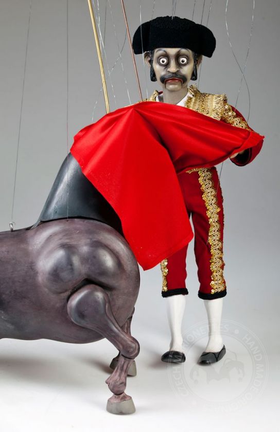 Bull and Matador marionette