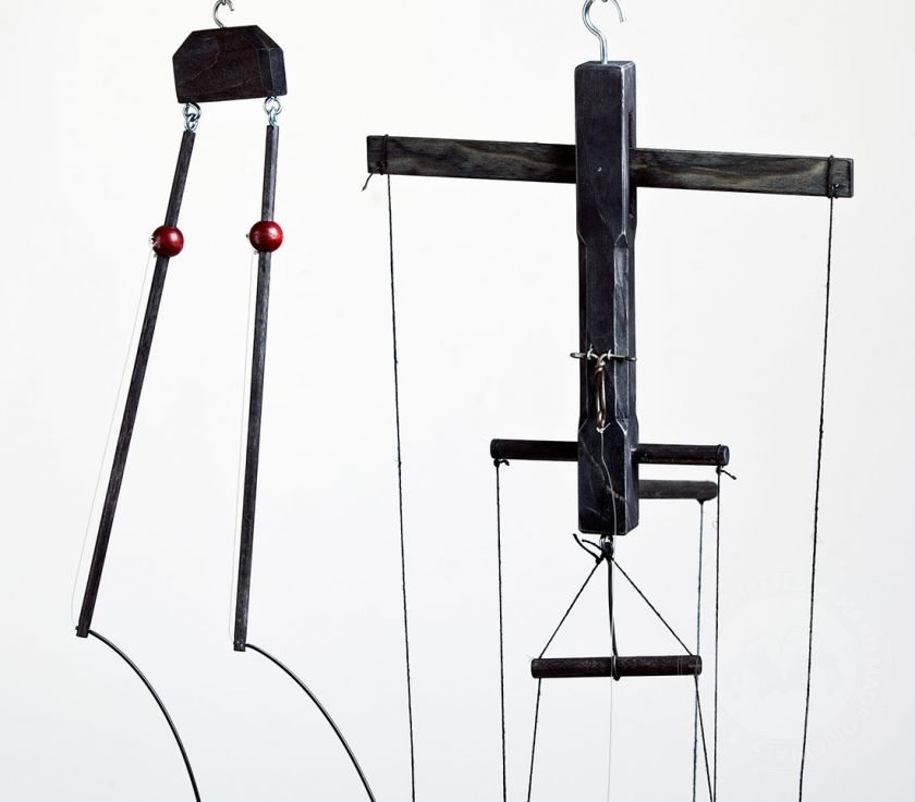 Wooden Twins Marionettes by a photos (the price is for 1 marionette puppet)