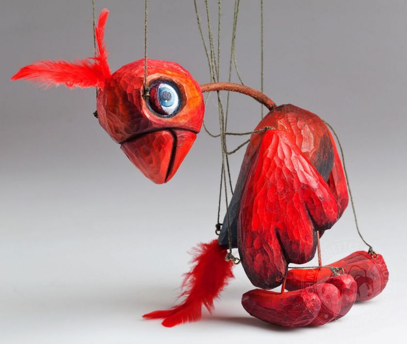 Vogel Woody Marionette