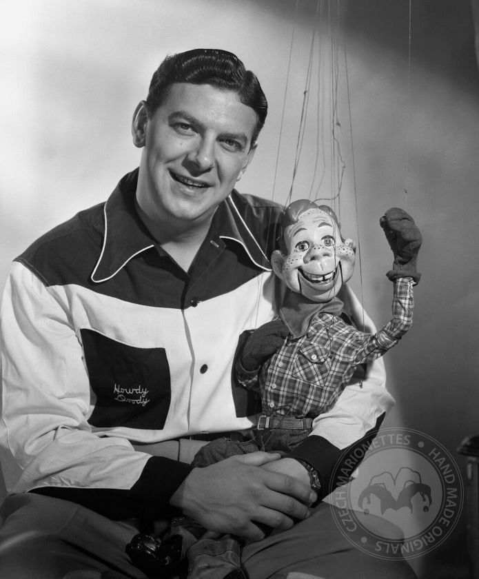 Howdy Doody, Inspector and Mister Bluster! Replicas of famous puppets from the mid-twentieth century