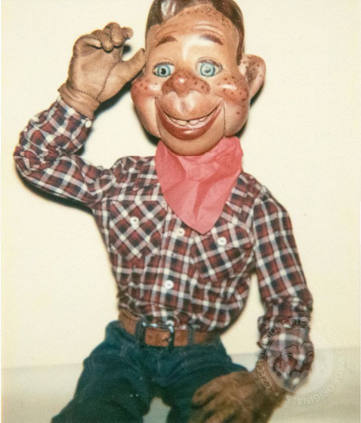 Howdy Doody, Inspector and Mister Bluster! Replicas of famous puppets from the mid-twentieth century