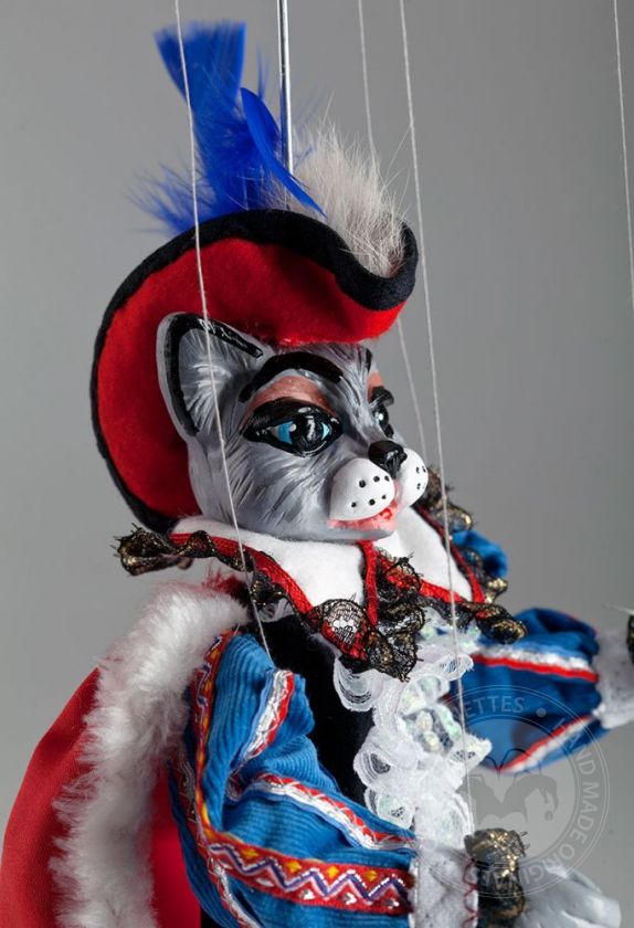 Katze in Stiefeln, handgemacht Marionette