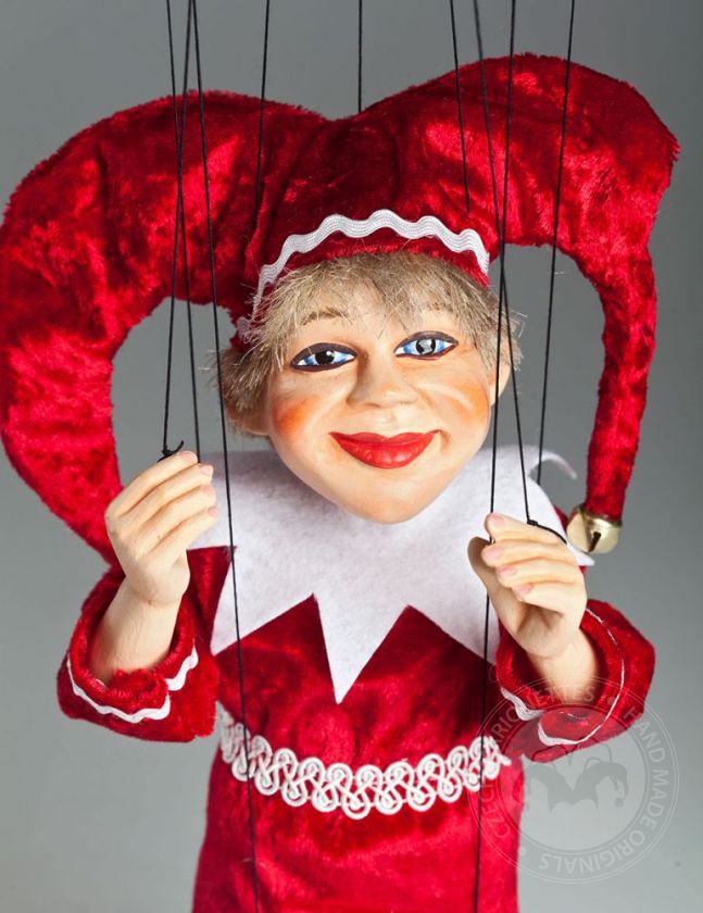Red Jester Marionette