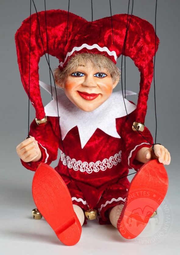 Red Jester Marionette