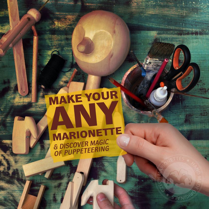 Make and learn to use marionette – workshop for 2 persons