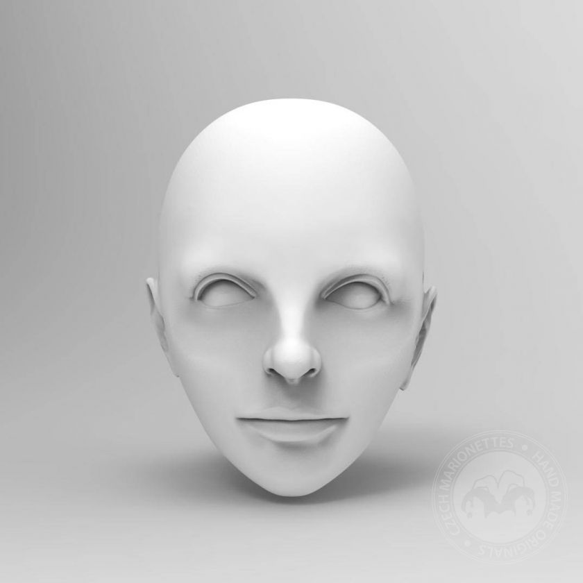3D Model Head of Liza Minnelli for 3D print 120 mm