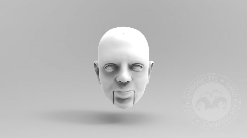 3D Model hlavy řeckého muže pro 3D tisk