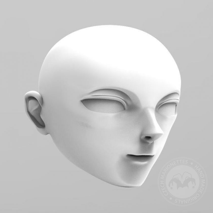 Anime 3D Kopfmodel für den 3D-Druck
