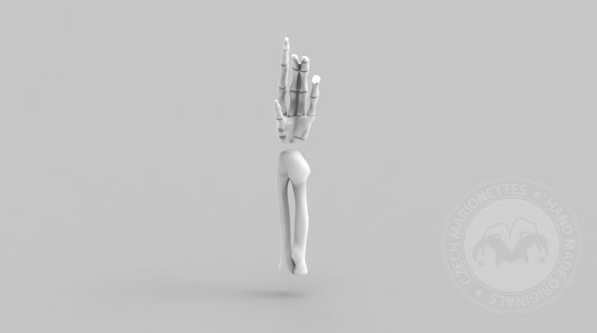 3D Modèle des mains d'un squelette pour l'impression 3D