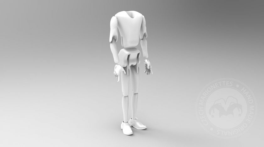 3D Model of a slim man for 3D print