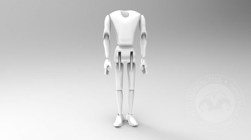 3D Model štíhlého muže pro 3D tisk
