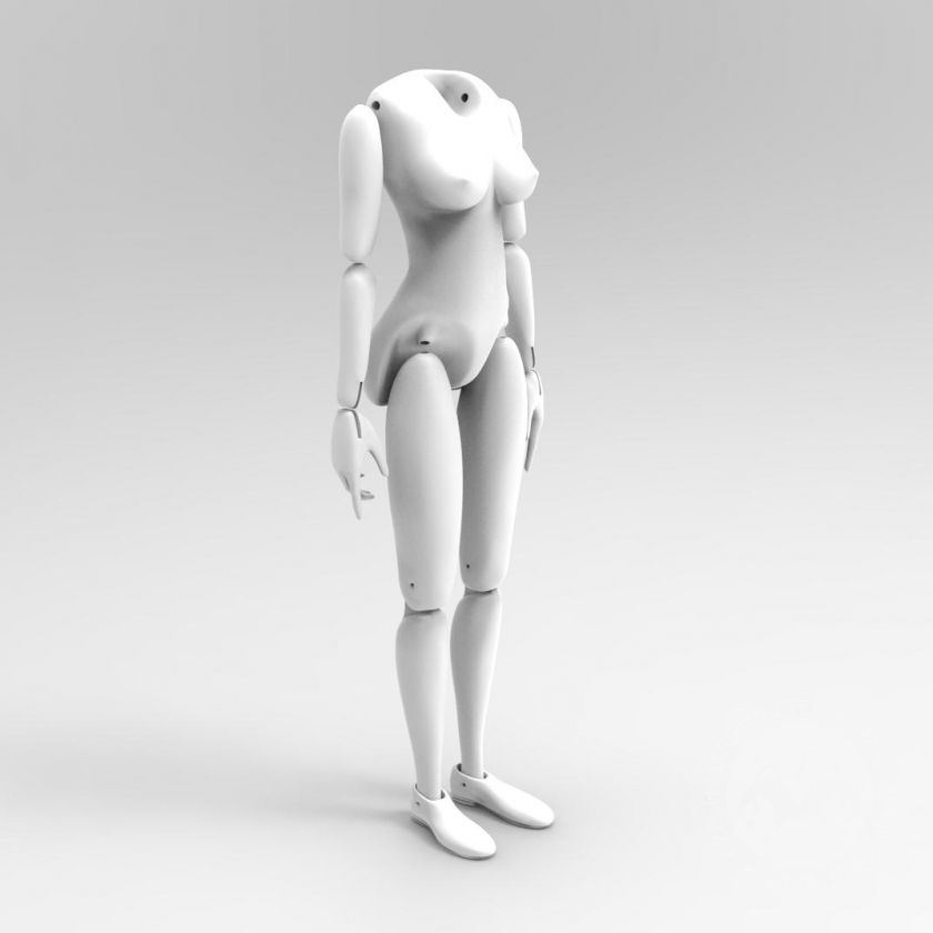 3D model: Woman's body