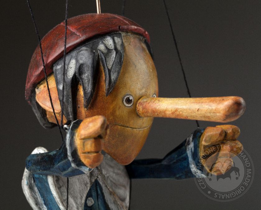 Superstar lebendig Pinocchio + Spezieller Marionettenständer
