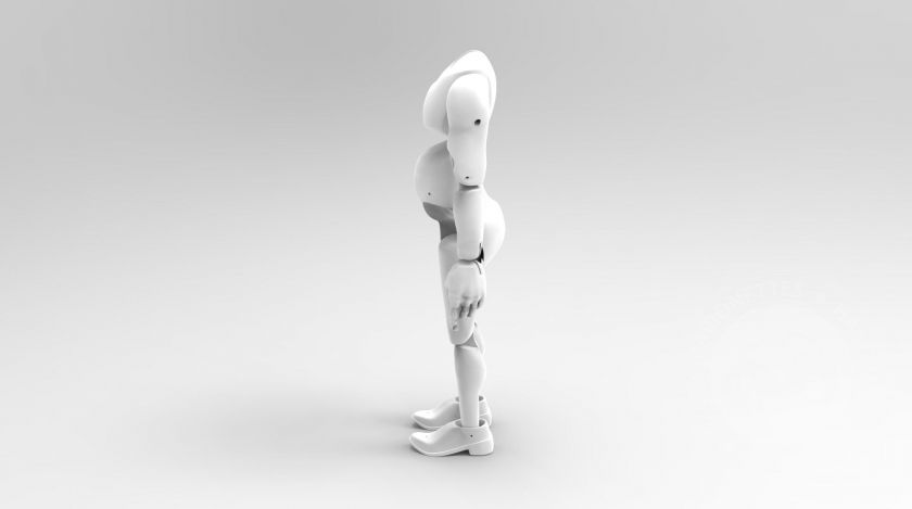 3D Modèle du corps d'un homme potelé pour l'impression 3D