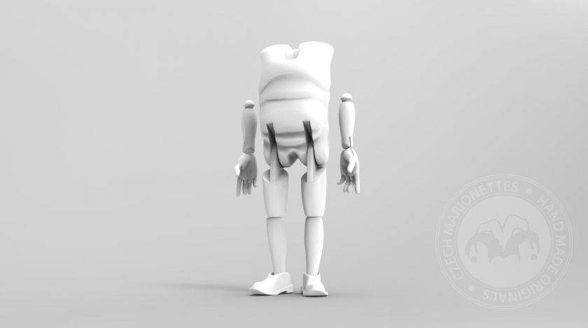 3D Model of a very fat ma'ns body for 3D print