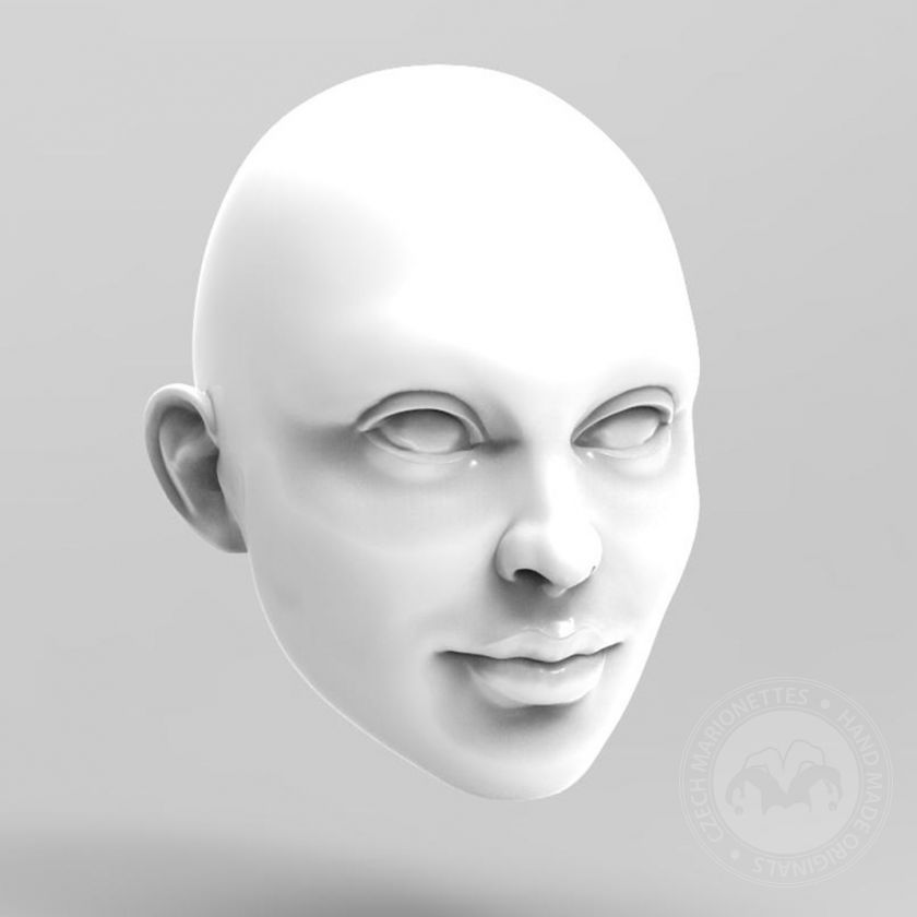 Mädchen 3D Kopfmodel für den 3D-Druck