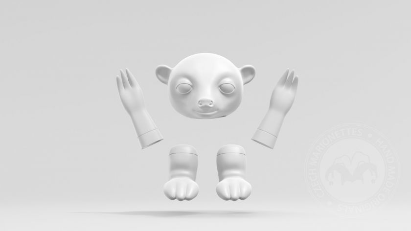 Hedgehog Child - hand puppet