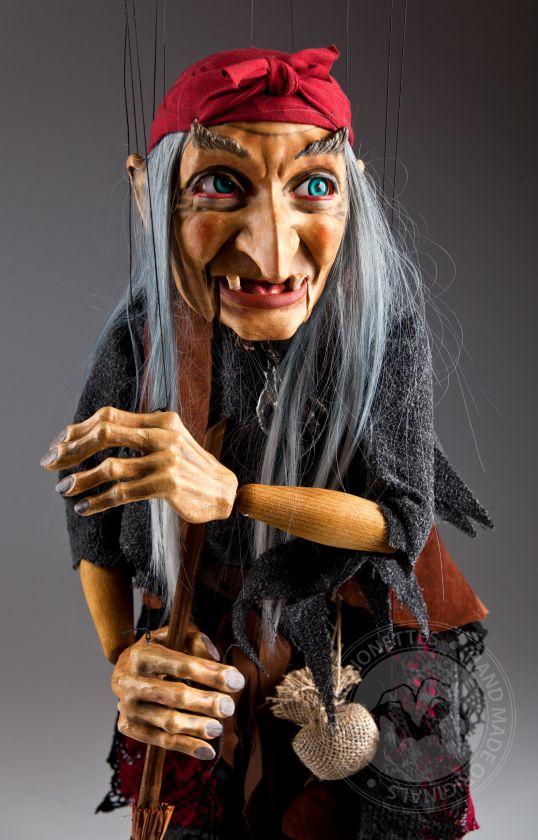 Witch Traditional Czech Marionette 