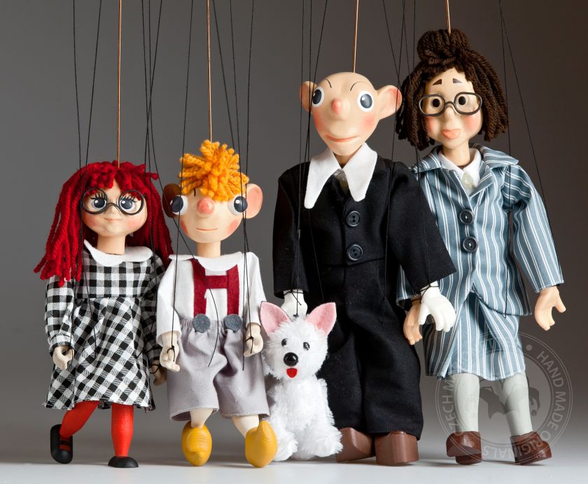 Spejbl & Hurvinek Collection – complete set of famous marionettes